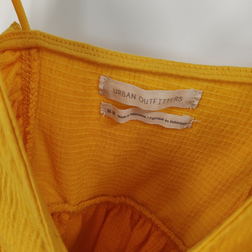 Women's Orange Ruffled Top - Picture 4 of 9